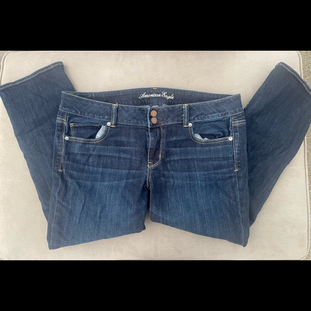 American Eagle AE Artist Cropped Jean Like New - Size 16
